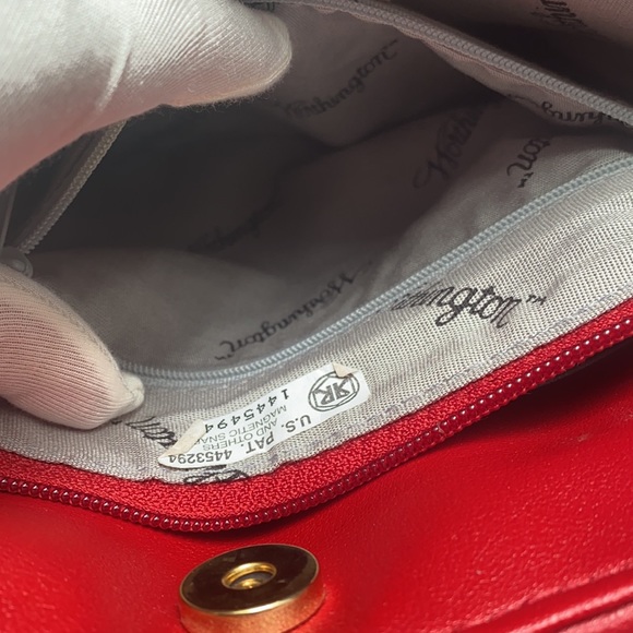 Vintage red leather purse - Picture 5 of 7